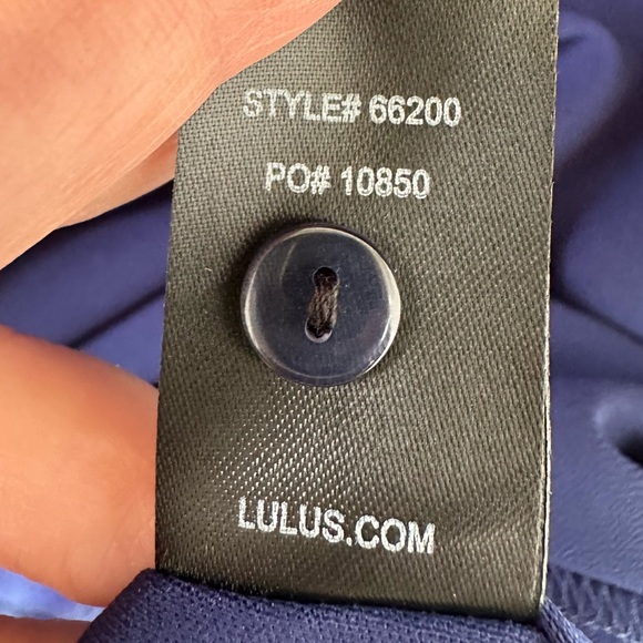 Lulus Cocktail Mini Dress Blue Chic Shift Mini Dress Statement Sleeve Small NWT - Picture 8 of 12